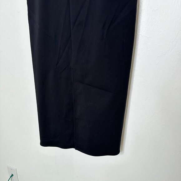 Derek Lam Black Midi Shift Career Dress Front Slit Size 8 - Picture 2 of 9